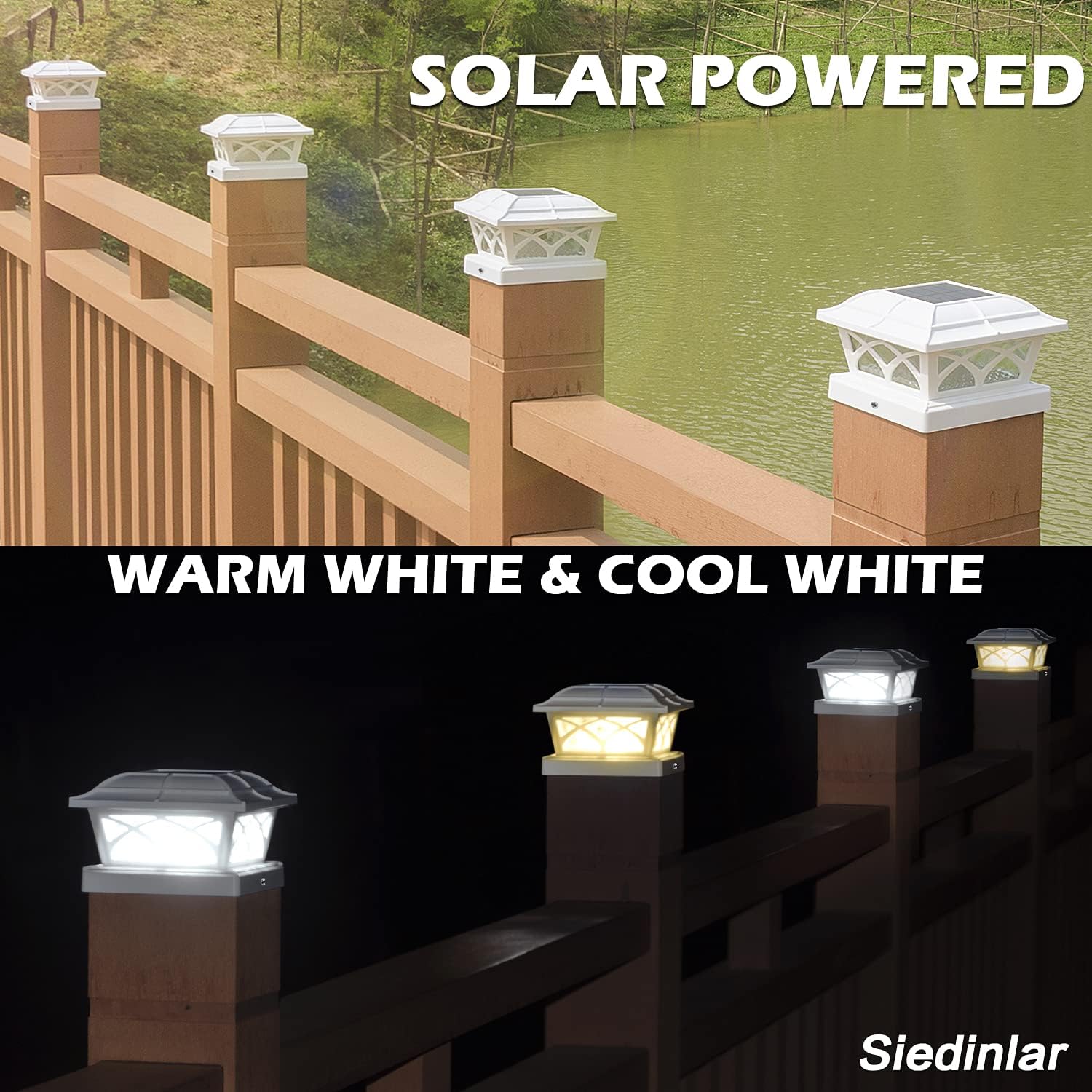 Illuminate Your Outdoors: SIEDiNLAR Solar Post Cap Lights Review