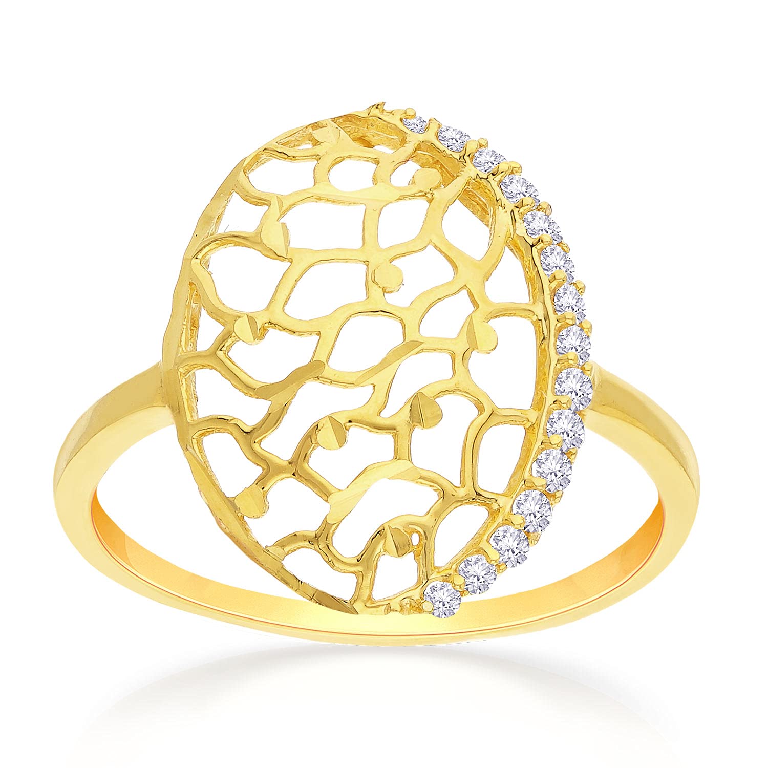 Malabar Gold and Diamonds 22k (916) Yellow Gold Ring for Women