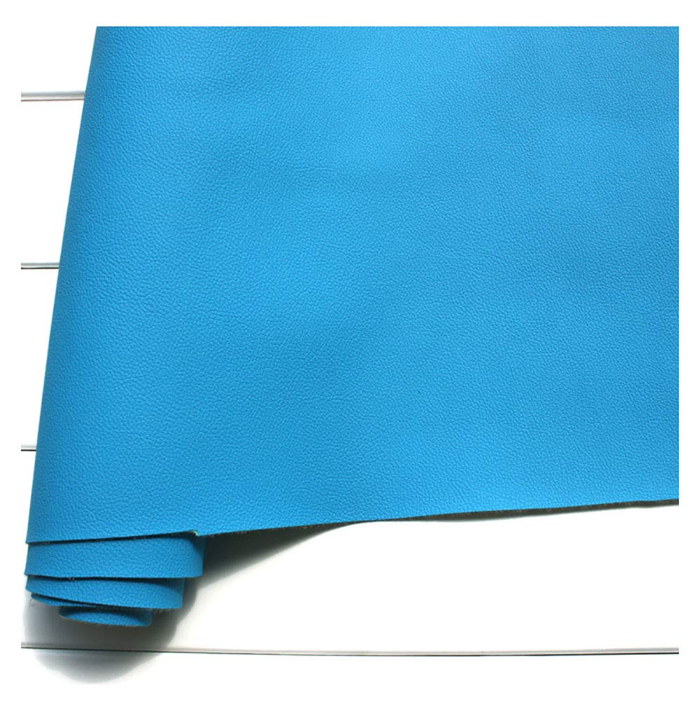 Tkanina imitująca skórę, Tkanina ze sztucznej skóry PU Skóra ekologiczna Materiał tapicerski Blu 1,38x0,3-10m Sprzedawane na metry(1.38x8m)