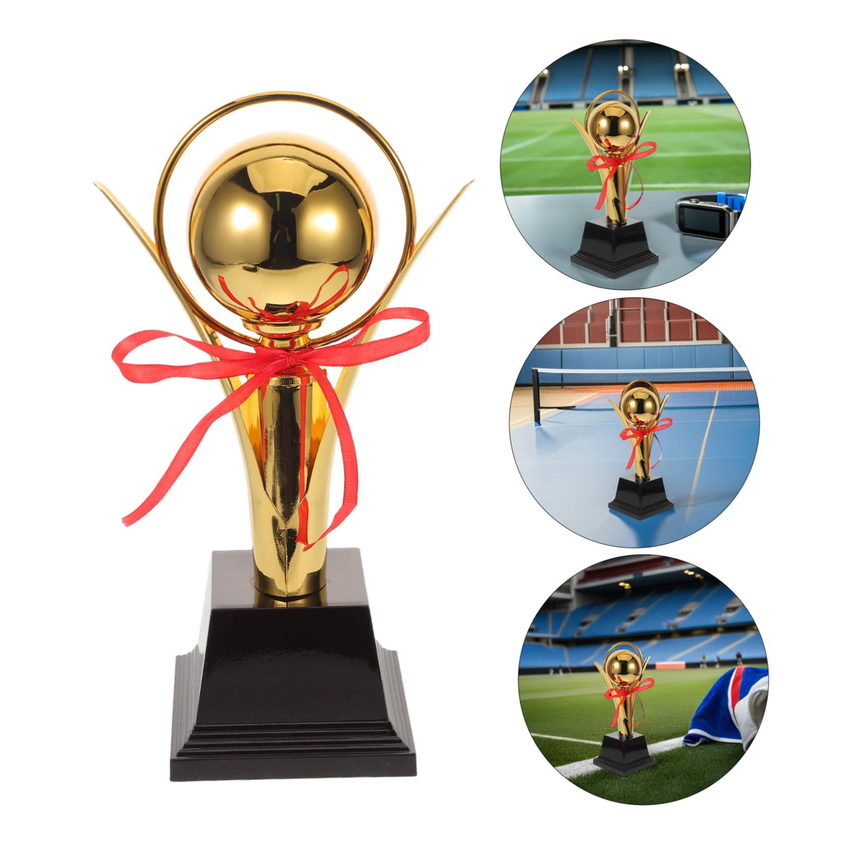Yardwe Premio Oro in Metallo per Competizioni Sportive, Ragazzi e Bambini | Struttura Metallica, Leggero e Portatile, Finitura Brillante Duratura, per Tornei Sportivi e Gare Giovanili
