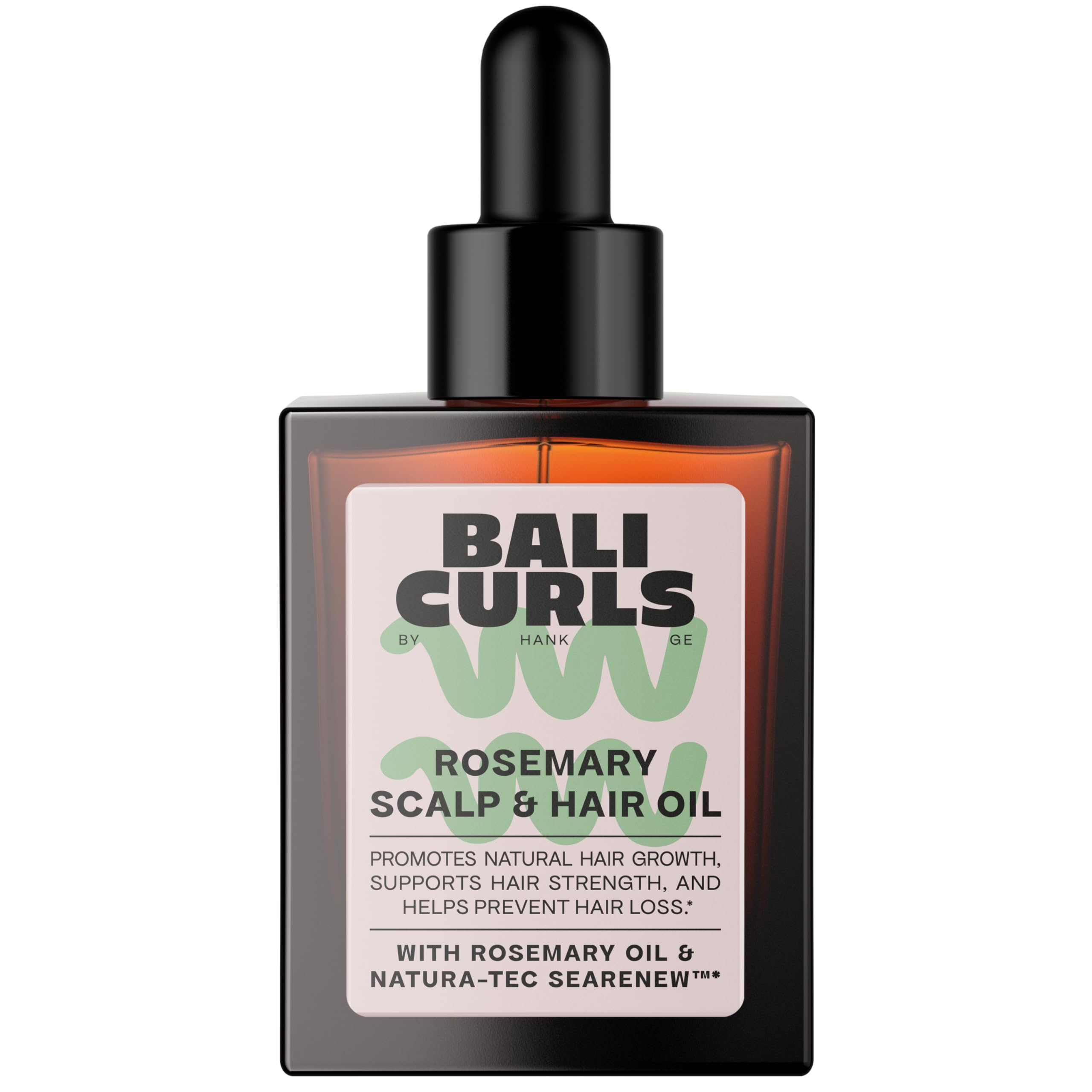 BALI CURLS Rosemary Grow Scalp & Hair Oil – Haaröl mit Rosmarin, Sapoteöl & Mikroalgen – Vegane Kopfhautpflege & Haaröl-Kur – Curly Methode geeignet – 30ml