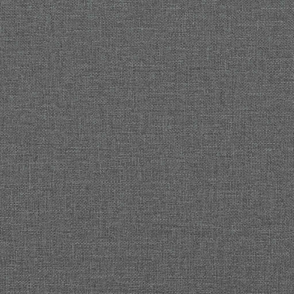 vidaXL Sofá de 2 plazas con Chaise Longue en Forma de L, Color Gris Oscuro, 125 cm, Tela,