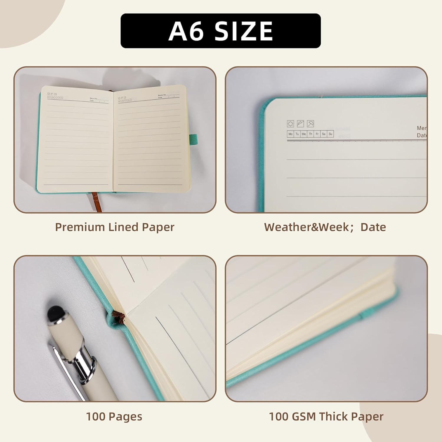 10 Sets Bulk Christian Notebook for Women Prayer Journal Pocket Journal with Pen, Inspirational Christian Gifts for Daily Devotional, Bible Study Groups, Church Members (Turquoise)