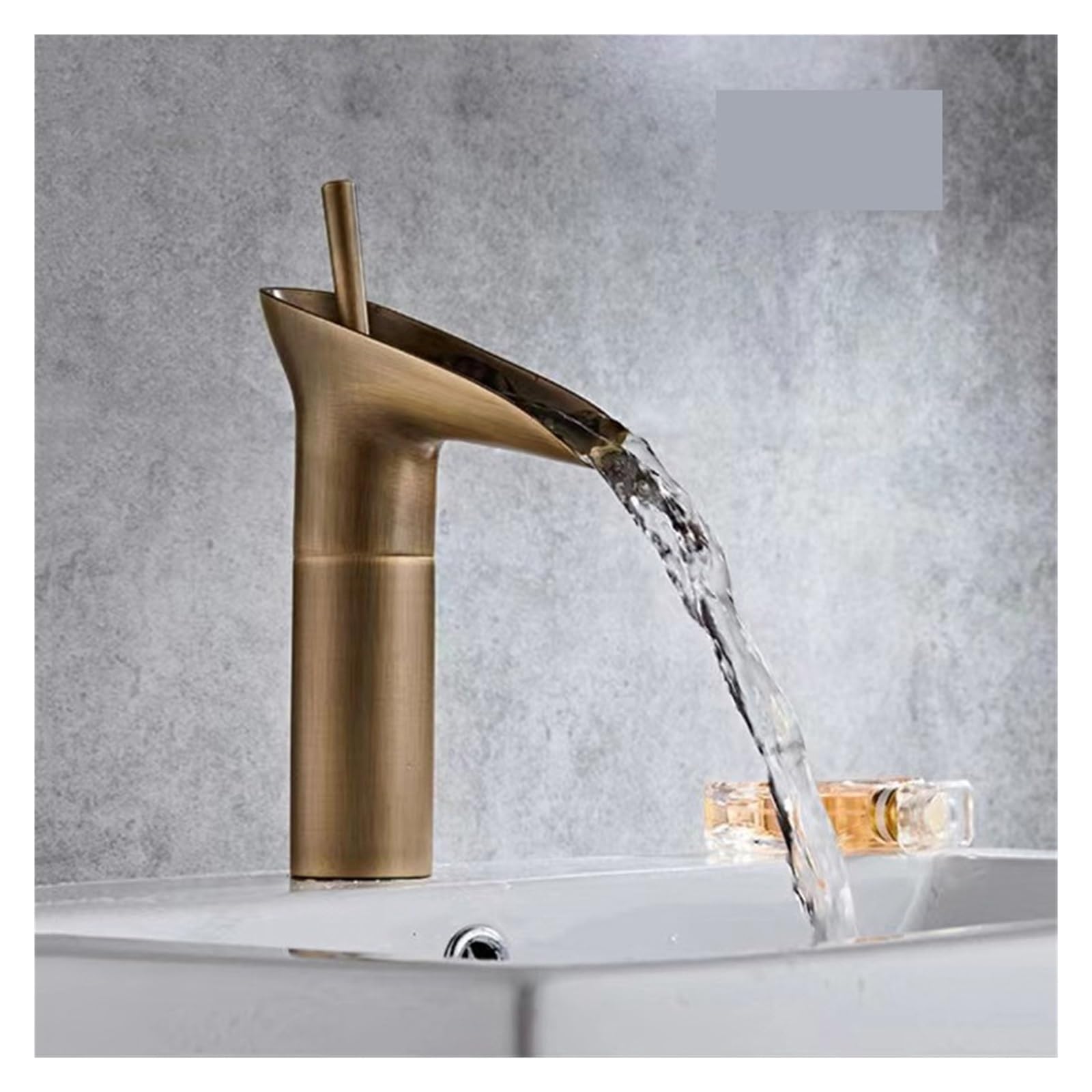 Robinet de lavabo cascade noir pour une salle de bains moderne
