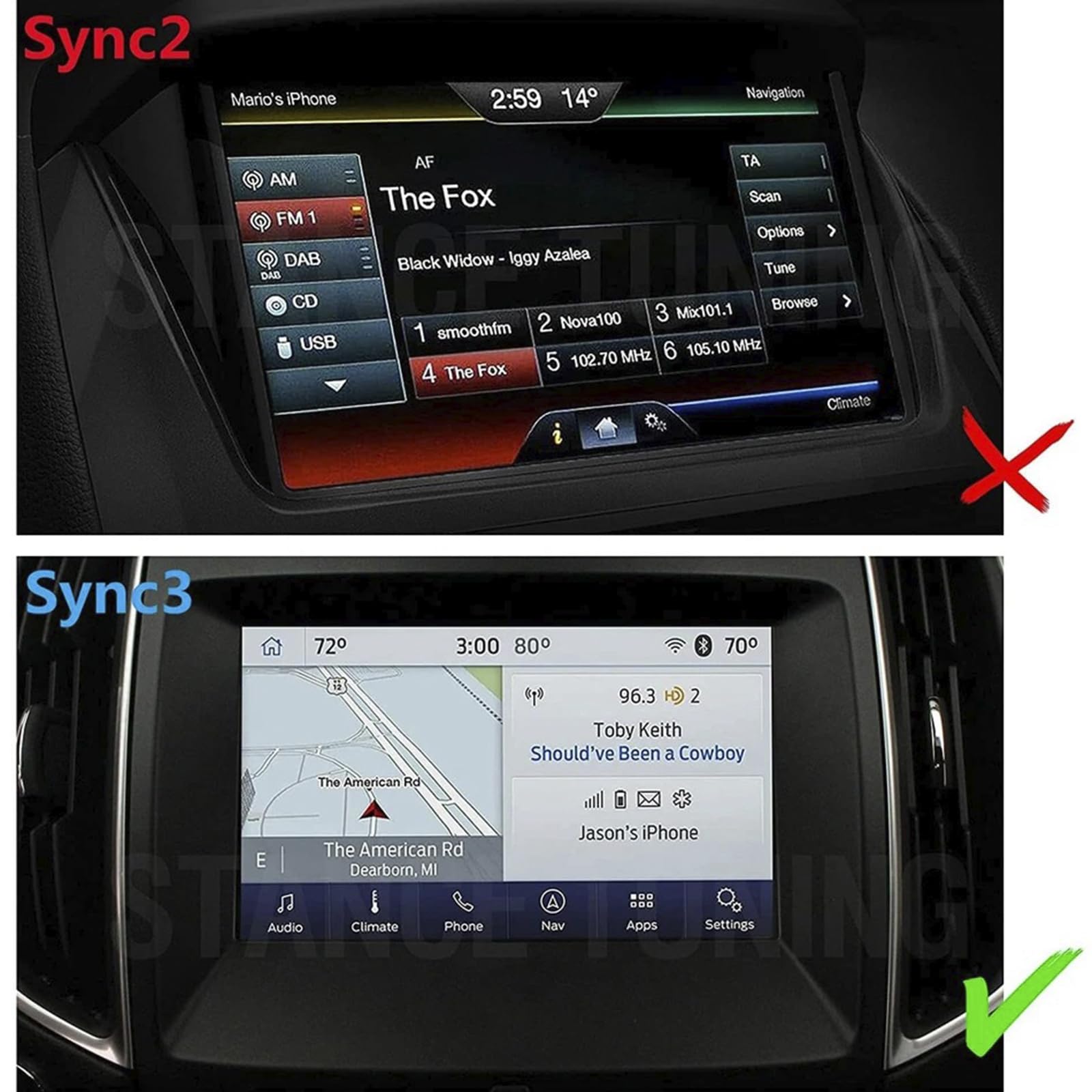 SYNC 3 APIM 3.4 Navigation Module Adatto per Ford Lincoln Vin Programmed NAV