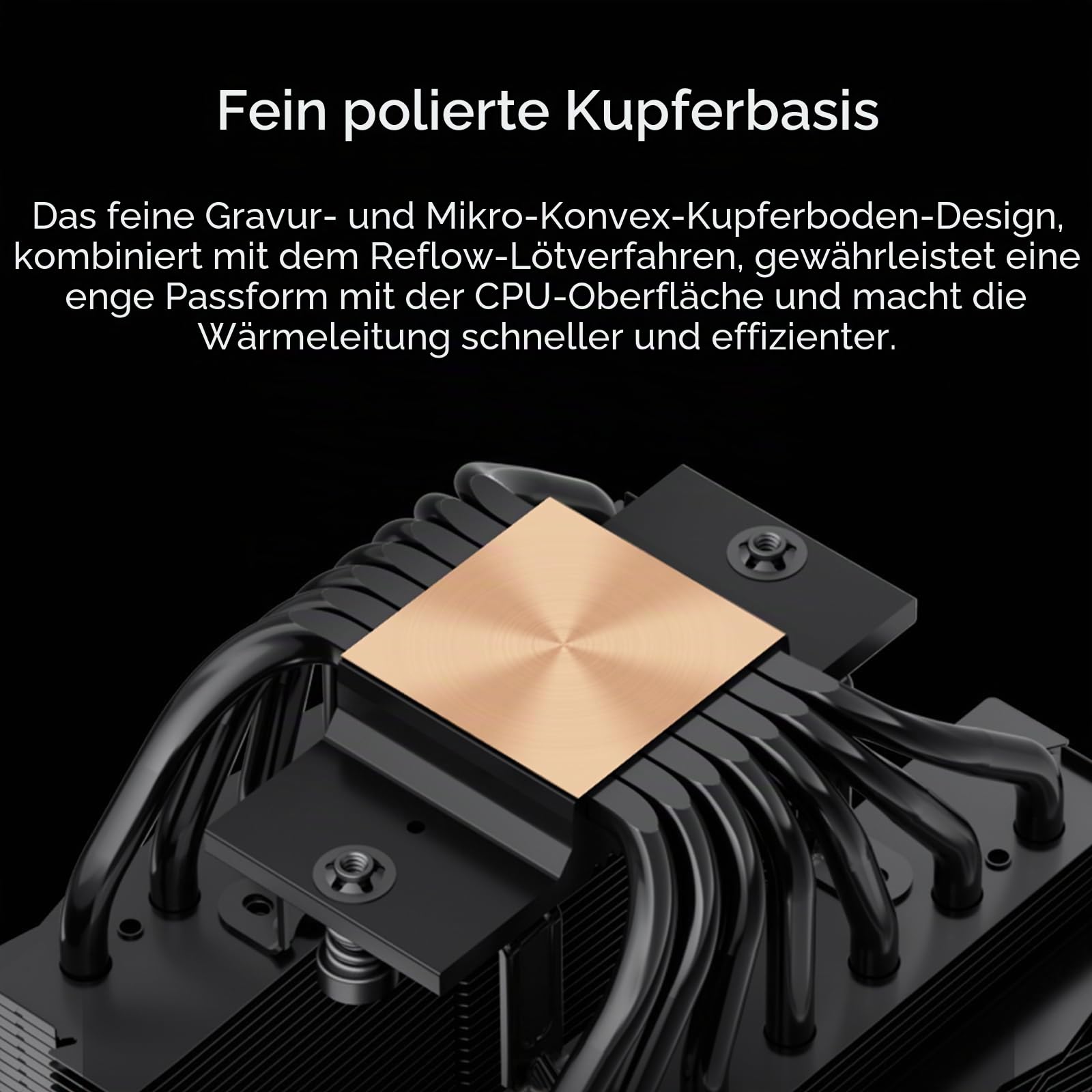 PCCOOLER RT720 TC 7 Heatpipes Dual-Tower CPU Luftkühler | 120 mm Hydraulik-PWM-Lüfter, Verformungsfeste Halterung, Kupfer-Reflow-Basis, Intel LGA 1851/1700 AMD AM5