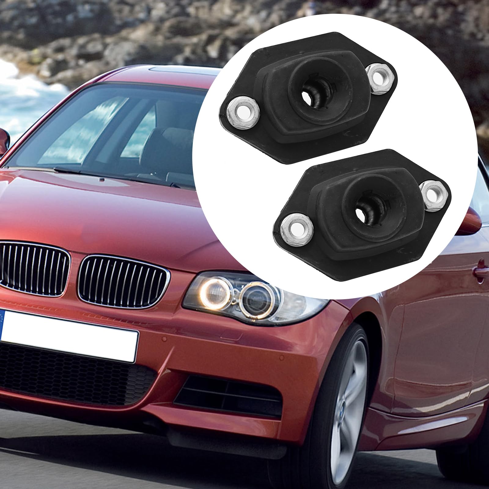 Pair Of Lemforder BMW 1 Series (E81 E87) Front Shock Absorber Mounts - OEM Spec