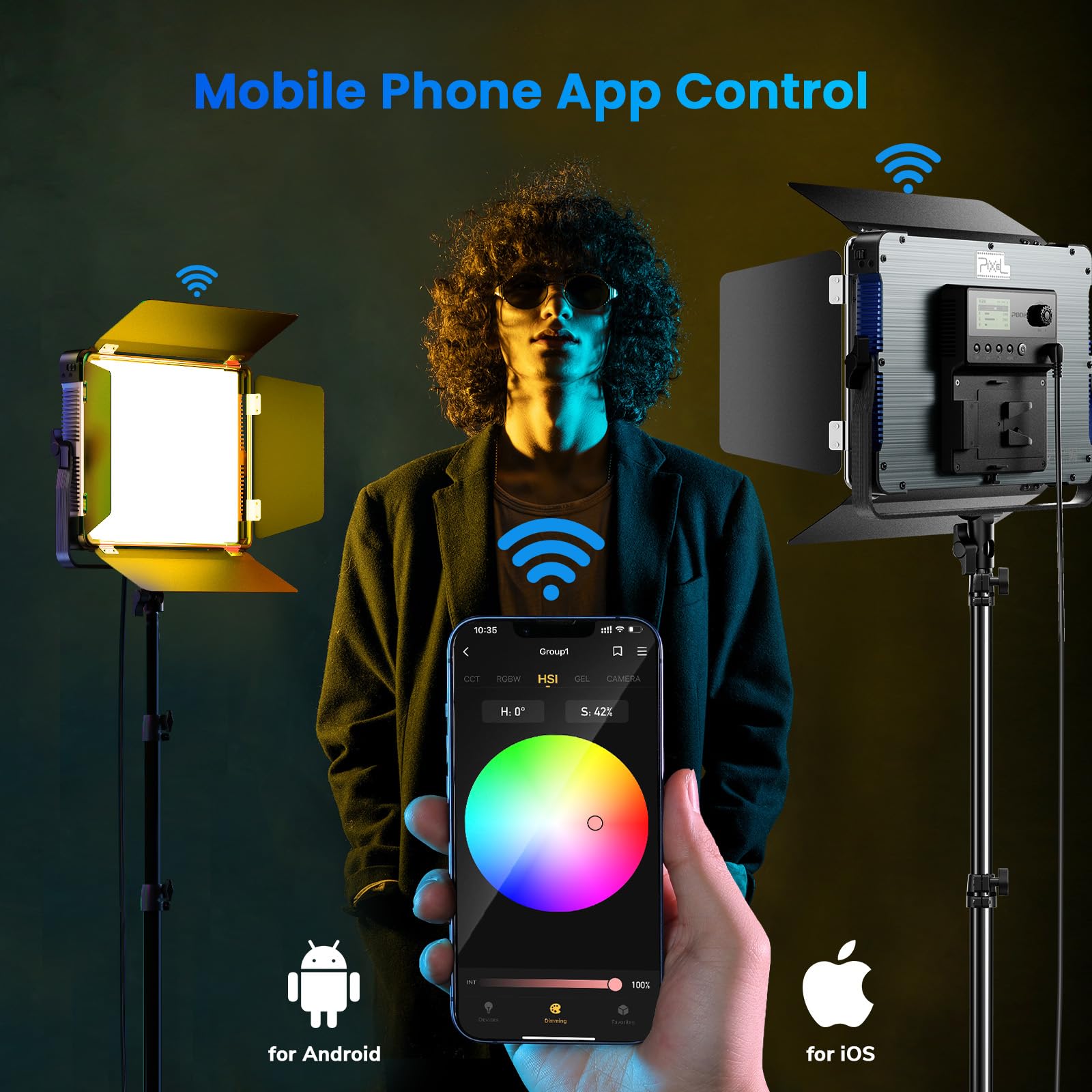 Amazon.com : P80 LED Video Lighting Kit with APP Control,10