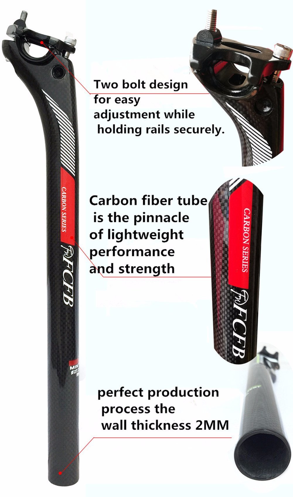 カーボンシートポスト 楽天市場】wacakoカーボンシートポスト ロードバイク MTBエアロシート