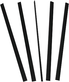 C-Line Slide 'N Grip Binding Bars for Report Covers, 11 x 1/8 Inches, 20-Sheet Capacity, 100 per Box, Black (34551)