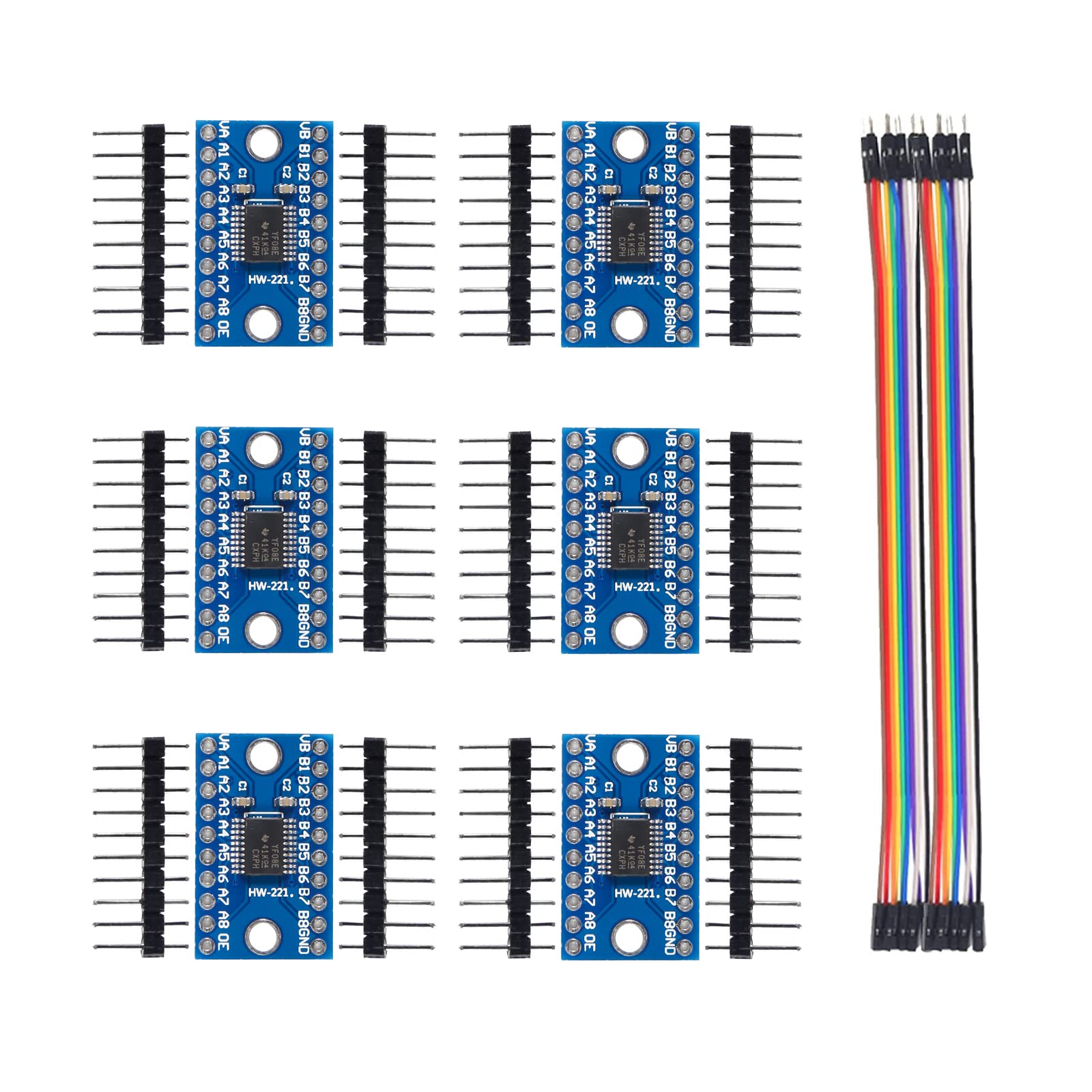 Amazon.com: DIANN 6pcs TXS0108E Logic Level Module 8 Channel Bi ...
