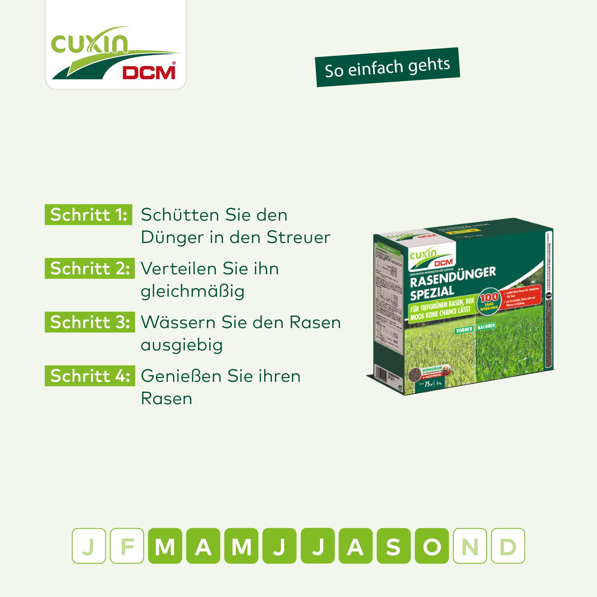 cuxin – DCM Césped abono especial minigran 3 kg