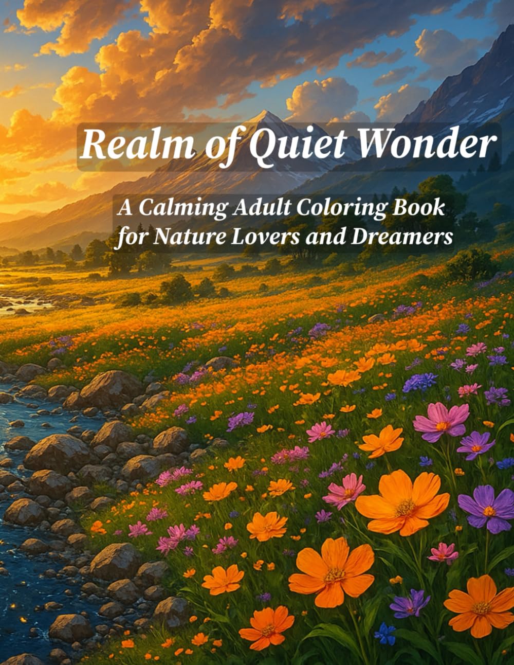 Realm of Quiet Wonder: A Calming Adult Coloring Book for Nature Lovers and Dreamers