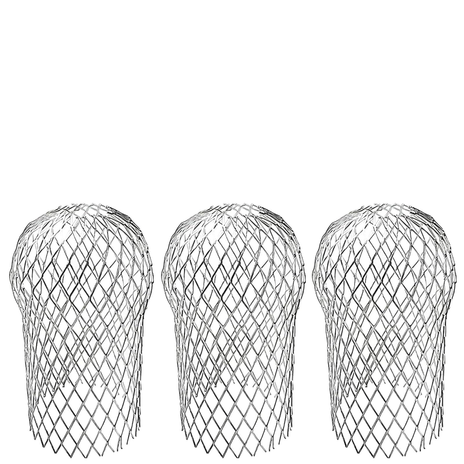 Osłona rury spustowej, ochrona rynny dachowej, 4 sztuki, sitko rynnowe, ochrona rury spustowej, wysokość 17 cm, ochrona rynny dachowej, ochrona przed liśćmi, aluminiowa ochrona przed rdzą, do rur