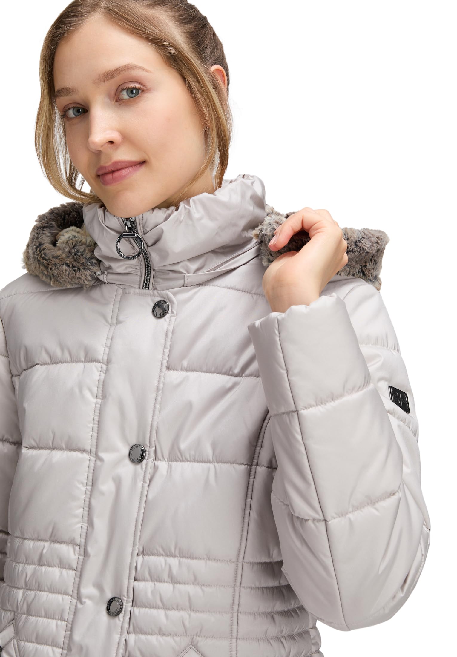 Betty Barclay Damen Outdoorjacke mit Abnehmbarer Kapuze