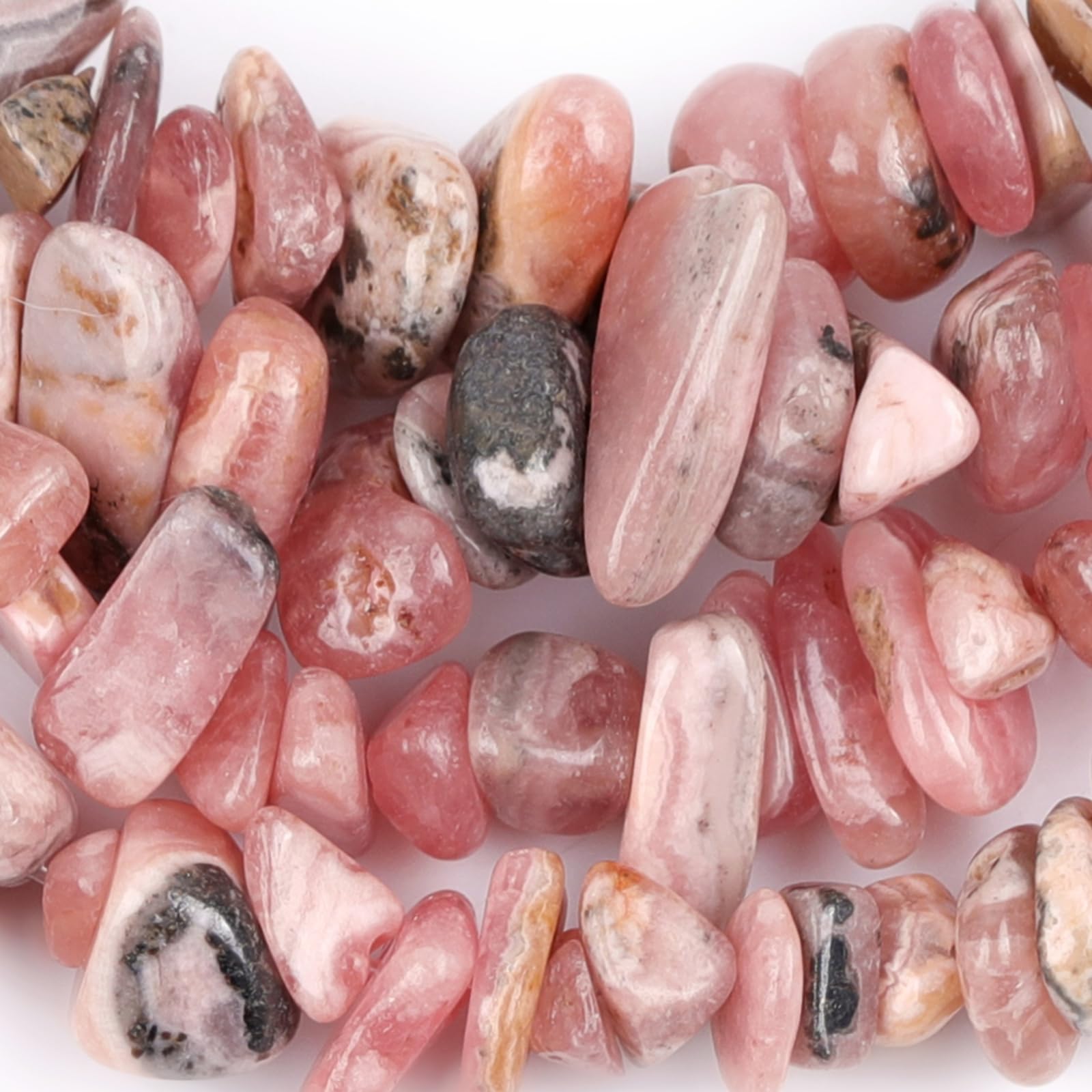 GM-INSIDE Rhodochrosit-Perlen Für Schmuckherstellung – 6mm, 38 Cm Strang, Natürlich Rosa, Glatt Poliert – DIY Halskette, Armband, Ohrringe