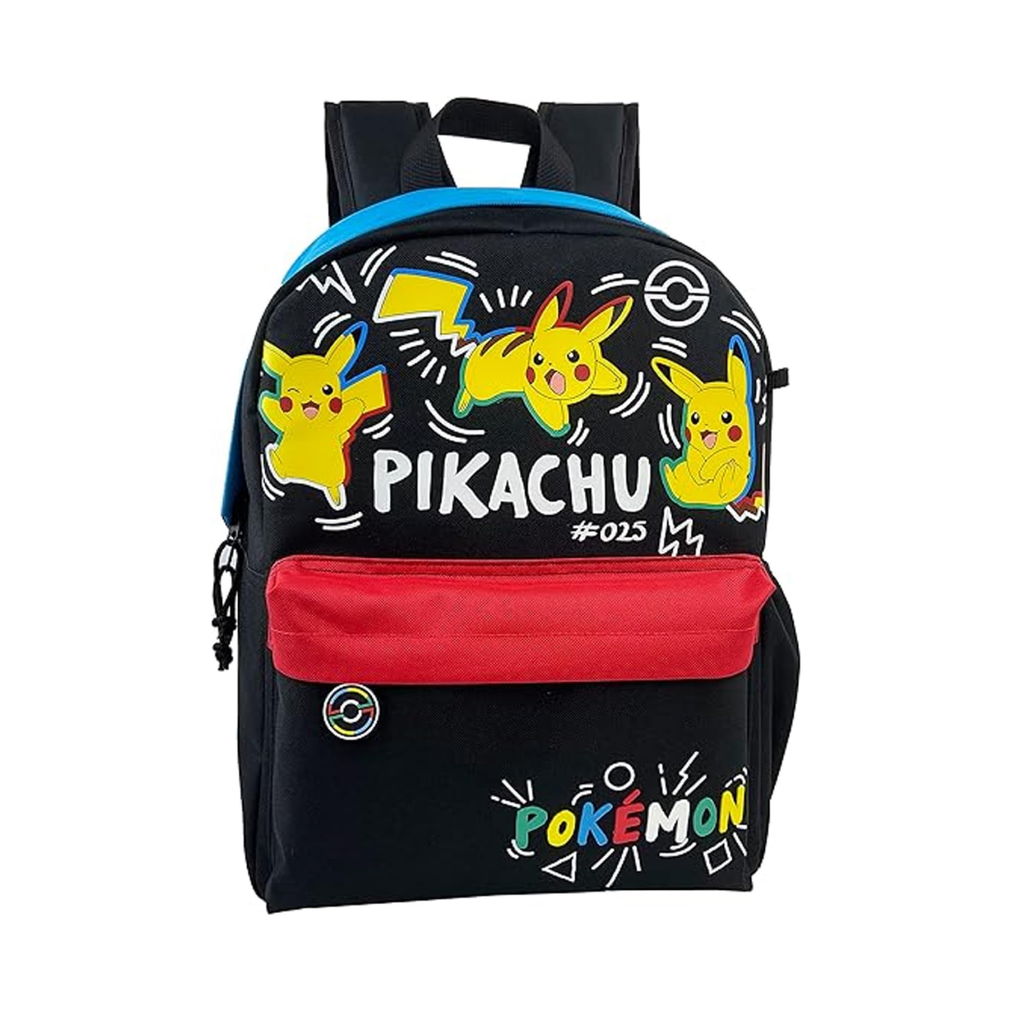 CYPBRANDS Pokémon- Mochila Juvenil, Mochila Escolar, Adaptable a Carro, Backpack, Color Negro, Producto Oficial (CyP Brands)