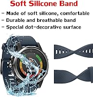 Vista 22 de ANCOOL - Correa para Garmin Fenix 5S, de ajuste fácil, de silicona suave de 20 mm de ancho, correa de reloj para Fenix 5S