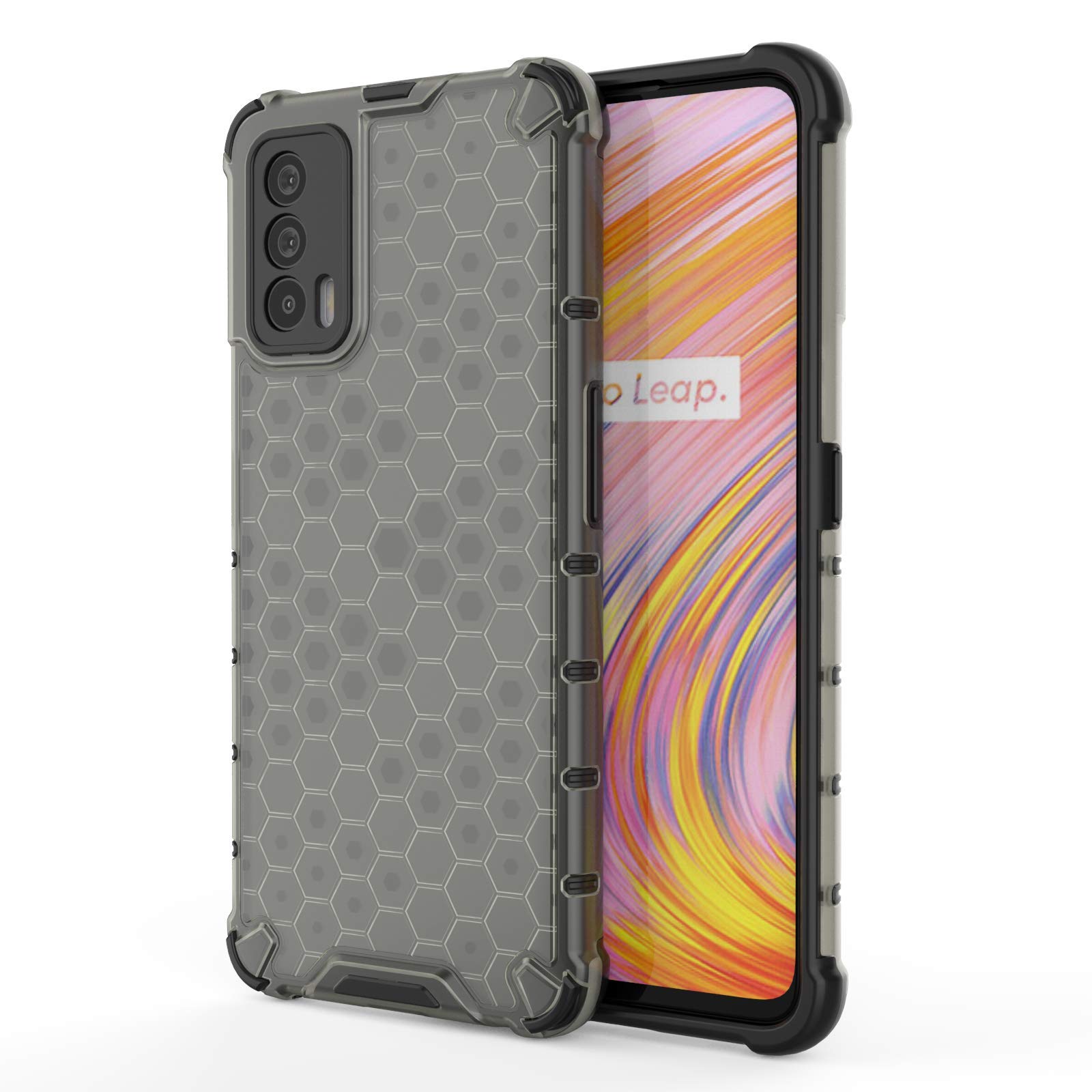 Wellpoint Shockproof Case Realme X7 5G Case Cover Military Grade Drop Test Case with Hard PC Back TPU Bumper, Protective Case for Realme X7 (B-Black) (B08V5H4JBN) Amazon Price History, Amazon Price Tracker