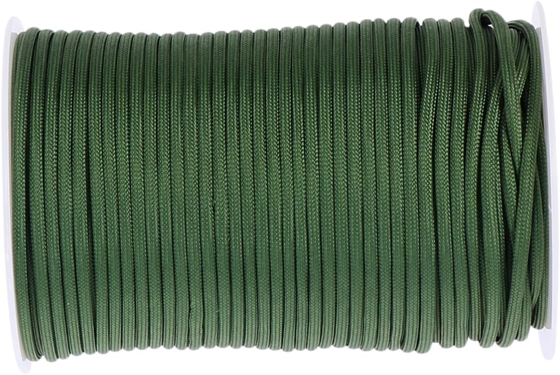 Mikikit 1roll Long Rope High Strength Braided Nylon Outdoor Hiking Rope Tent Camping Umbrella Clothesline Weather Resistant Sturdy Multi-Functional