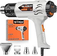 Vista 8 de Pistola de calor – Fusibles de doble protección 1800 W, pistola de aire caliente resistente, 2 ajustes de temperatura 572 ℉ y 1112 ℉ para tubos