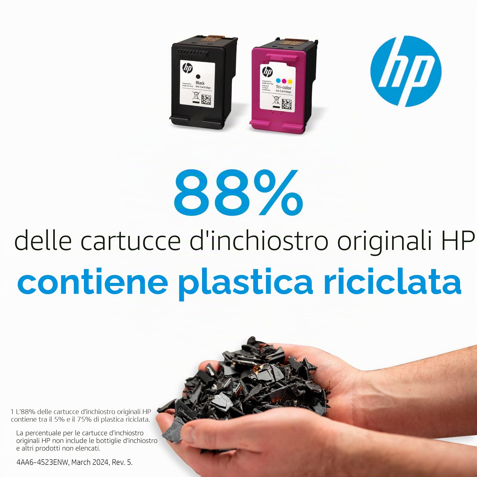 HP 45 51645AE Cartuccia Originale per Stampanti a Getto di Inchiostro, Compatibile con Deskjet 710c, 720c, 815c, 850c, 930, 980cXi, 1180c, 1215, Officejet T45, T65, G55M, Nero