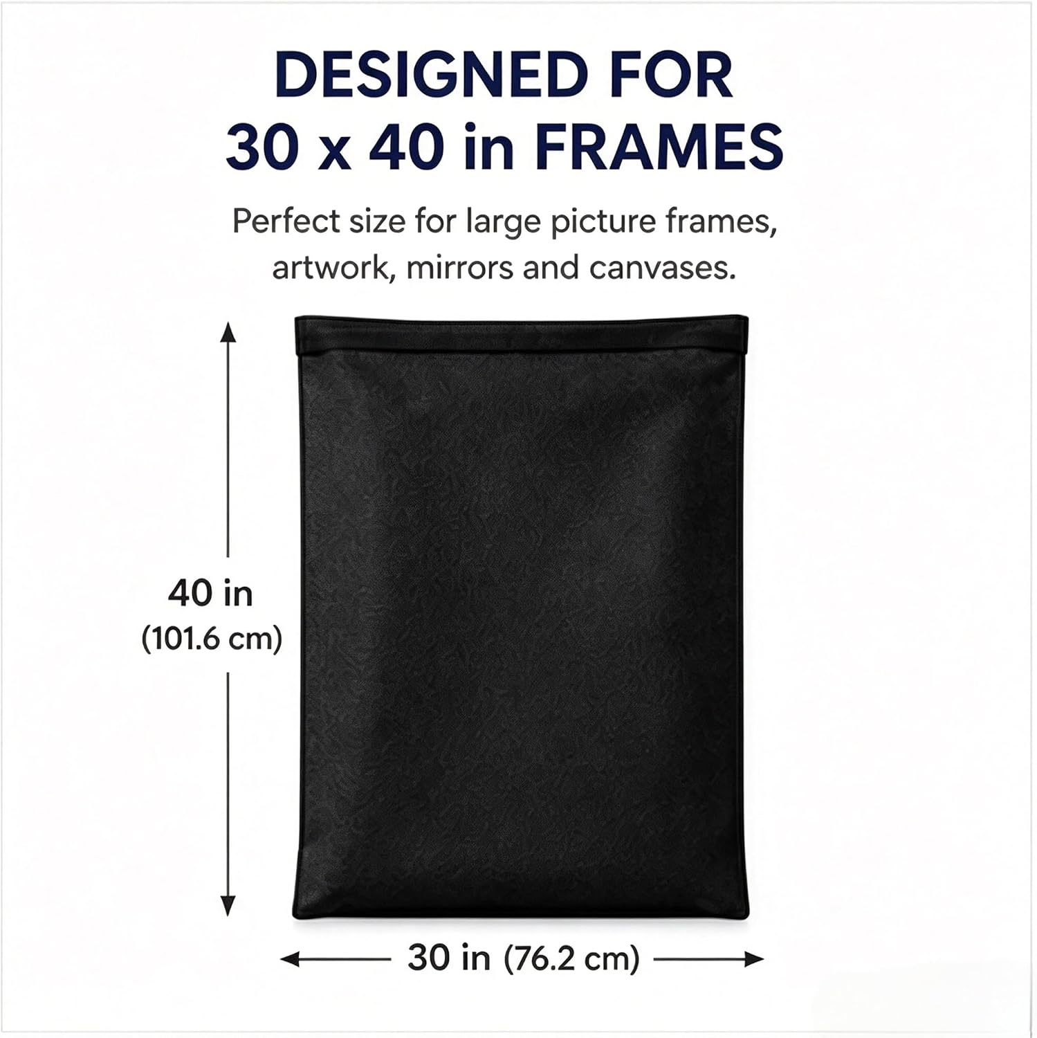 30" x 40" Felt Picture Frame Moving Bag, Picture Frame Protector for Artwork, Canvas, Mirrors & Frames, Moving & Storage Supplies