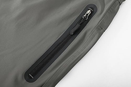 Miniatura 6 de Gopune Pantalones deportivos ligeros para hombre para senderismo, correr, secado rápido, pantalones deportivos casuales con bolsillos con cremallera