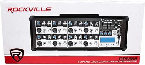 Miniatura 10 de Rockville - Subwoofer de estudio activo con alimentación, Pro Reference, apm10b, 10 pulgadas, 400W