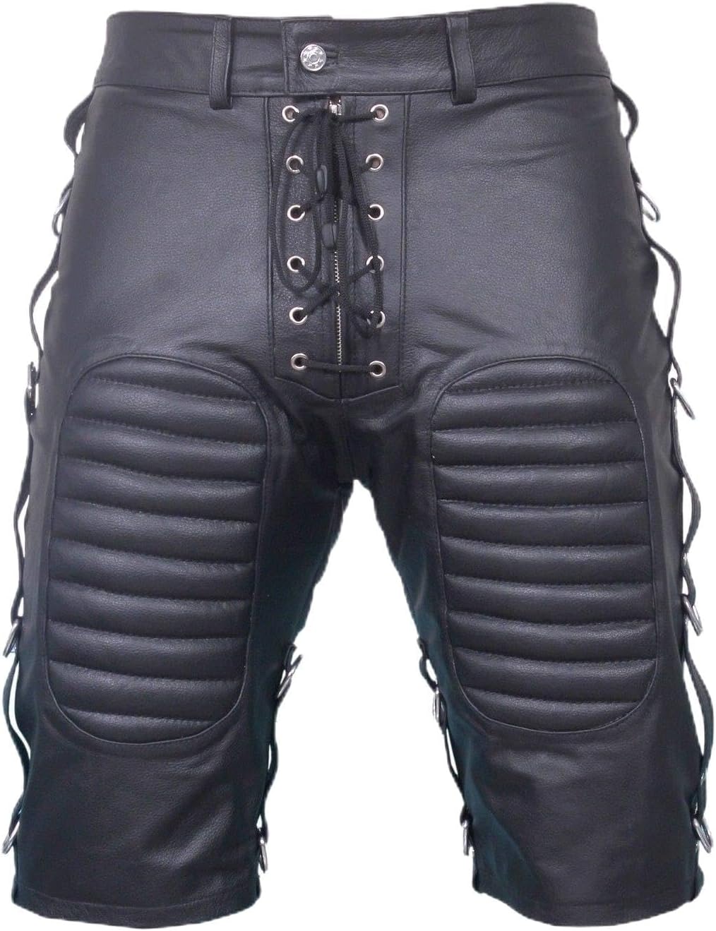 Men's Genuine Lambskin Leather Boxer Shorts Pant RS01