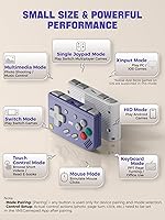 Vista 4 de IINE Mini Retro Game Controller, Pocket-Size Wireless Mini Game Controller with Keychain Design, Portable Travel Controller for Mobile & PC Gaming