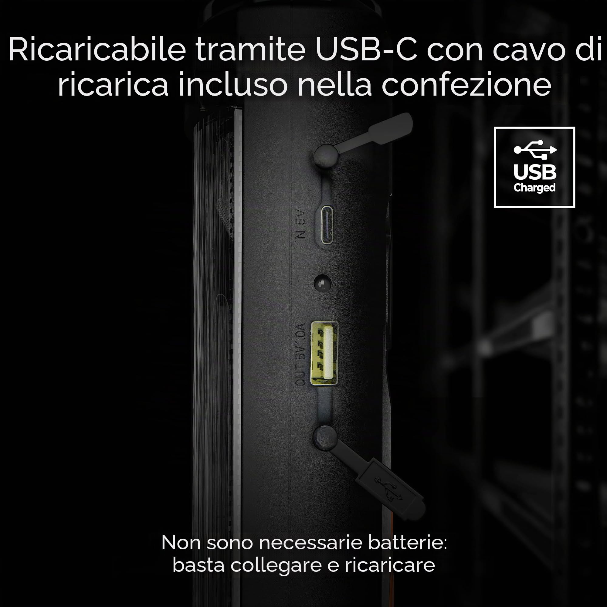 Luceco Lampada da Lavoro 5W, Ricaricabile 450 Lumen Lampade di Ispezione, Lampade portatile con Base Magnetica, per Campeggio, Auto, Garage