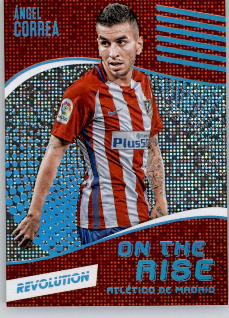 2017 Panini Revolution On the Rise Disco #4 Angel Correa SER/25 Atlético de Madrid Official Soccer Card in Raw (NM or Better) Condition