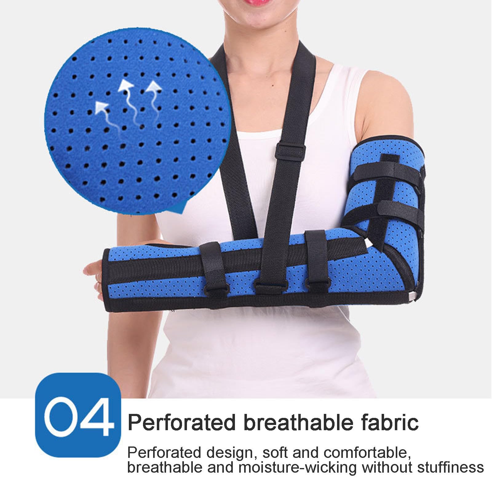 Immobilizzatore per Stecca Gomito per Adulto, Tutore per Articolazione Del Gomito, Tutore per Gomito per Uomo Donna, Tutore per Frattura Gomito Omero, Imbracatura per Avambraccio,L(1.75-1.95cm)