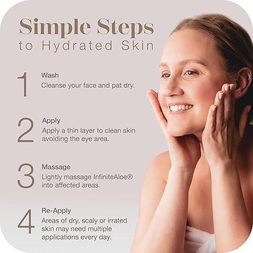 Miniatura 3 de InfiniteAloe Cuidado completo de la piel crema facial y corporal alimentada por aloe  Crema facial con aroma original hidratante corporal y loción