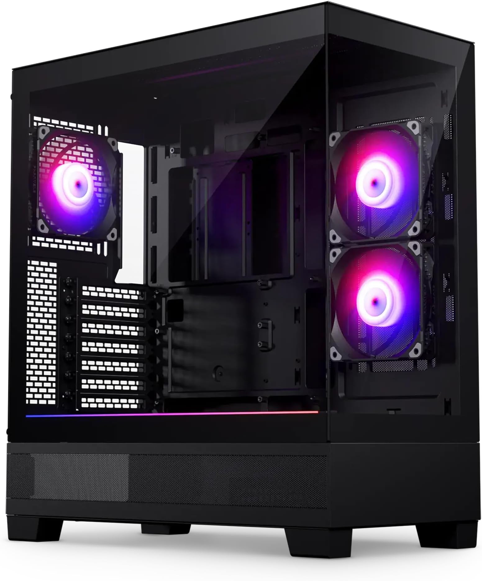 Phanteks Tempered_Glass 523 Xt View Mid-Tower Computer Case/Gaming Cabinet-Black|Pre- Installed 3 X 120Mm Argb Fans|Type-C Port|Support ATX,M-ATX,M-Itx,E-Atx-Ph-Xt523V1_Dbk01