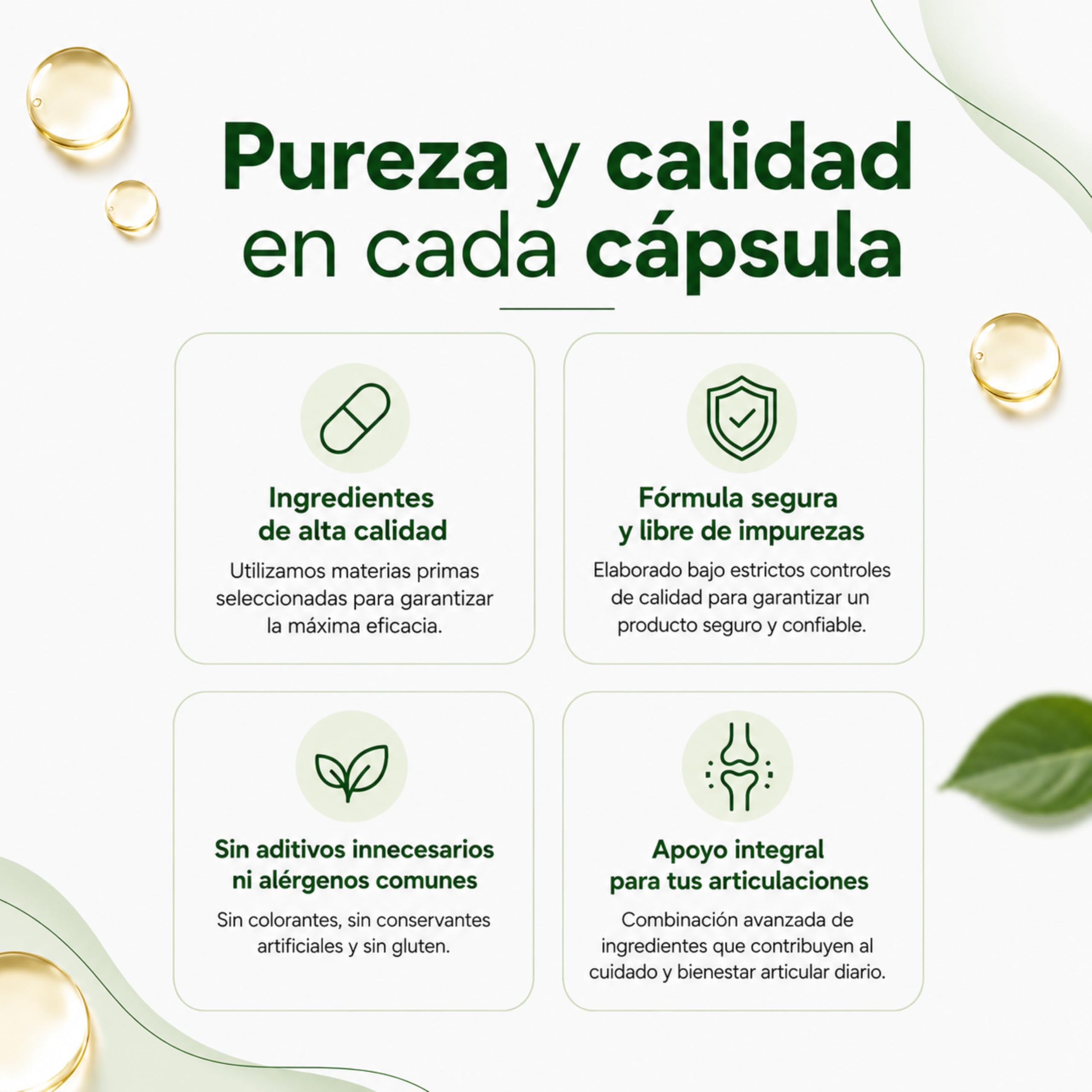Articulación Complex | Salud articular | Tratamiento para articulaciones, músculos y huesos | Antiinflamatorio y Analgésico | Cúrcuma con Condroitina, Glucosamina y Bioperina | 60caps.