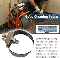 Vista 3 de 52817 T-231 2-1/2" Heavy Duty C Cutter Herramientas de limpieza de drenaje para Ridgid c-4, c-6, c-7, c-8, c-9, compatible con máquinas de limpieza