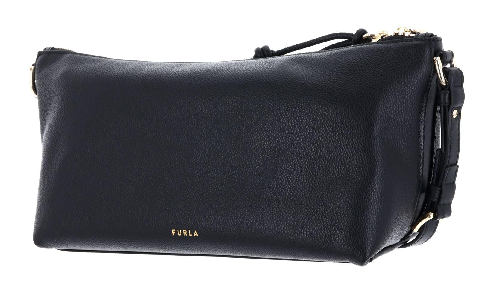 Furla Cuero bolso de hombro bolso bandolera Debby Mini Shoulder Bag Nero negro
