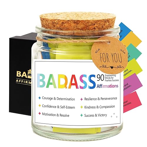 Funny Affirmation Cards for Women,Daily Positive Affirmation Jar,Graduation Birthday Friendship