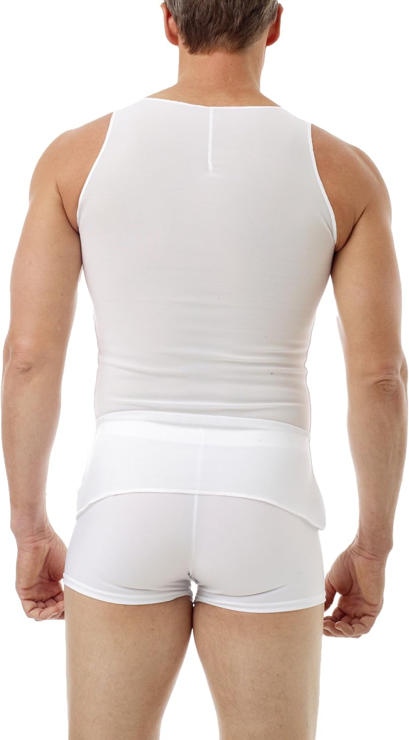 Underworks Mens Extreme Gynecomastia Pre-Surgical Post-Surgical Chest Binder Vest - Stage 1 Lipo Vest 980