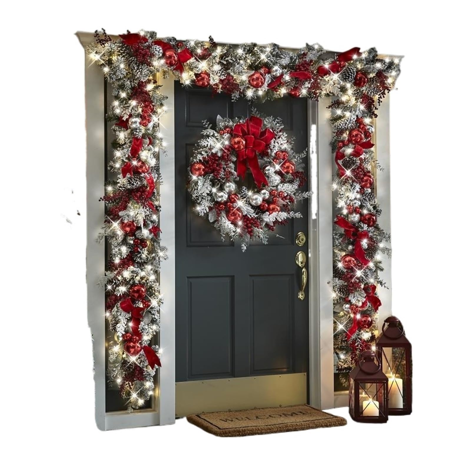 Luysgbxr 1.2M Rattan Wreaths Wreath Rattan Set Wreaths For Doors Decorations Flower Garland Outdoor Home Decor(1.2M Rattan)