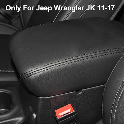 Miniatura 4 de Funda para reposabrazos de consola central para Jeep Wrangler JK 2011-2017, impermeable, accesorios para el interior del automóvil, almohadilla