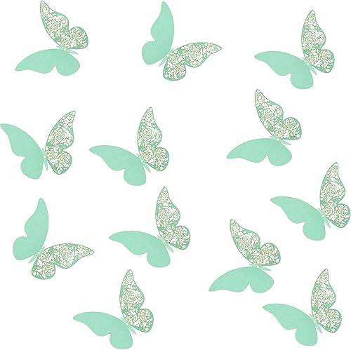 Miniatura 3 de 12 calcomanías de pared de mariposa 3D, decoración de pared de bricolaje, calcomanías de mariposas de papel extraíbles, decoración de dormitorio de