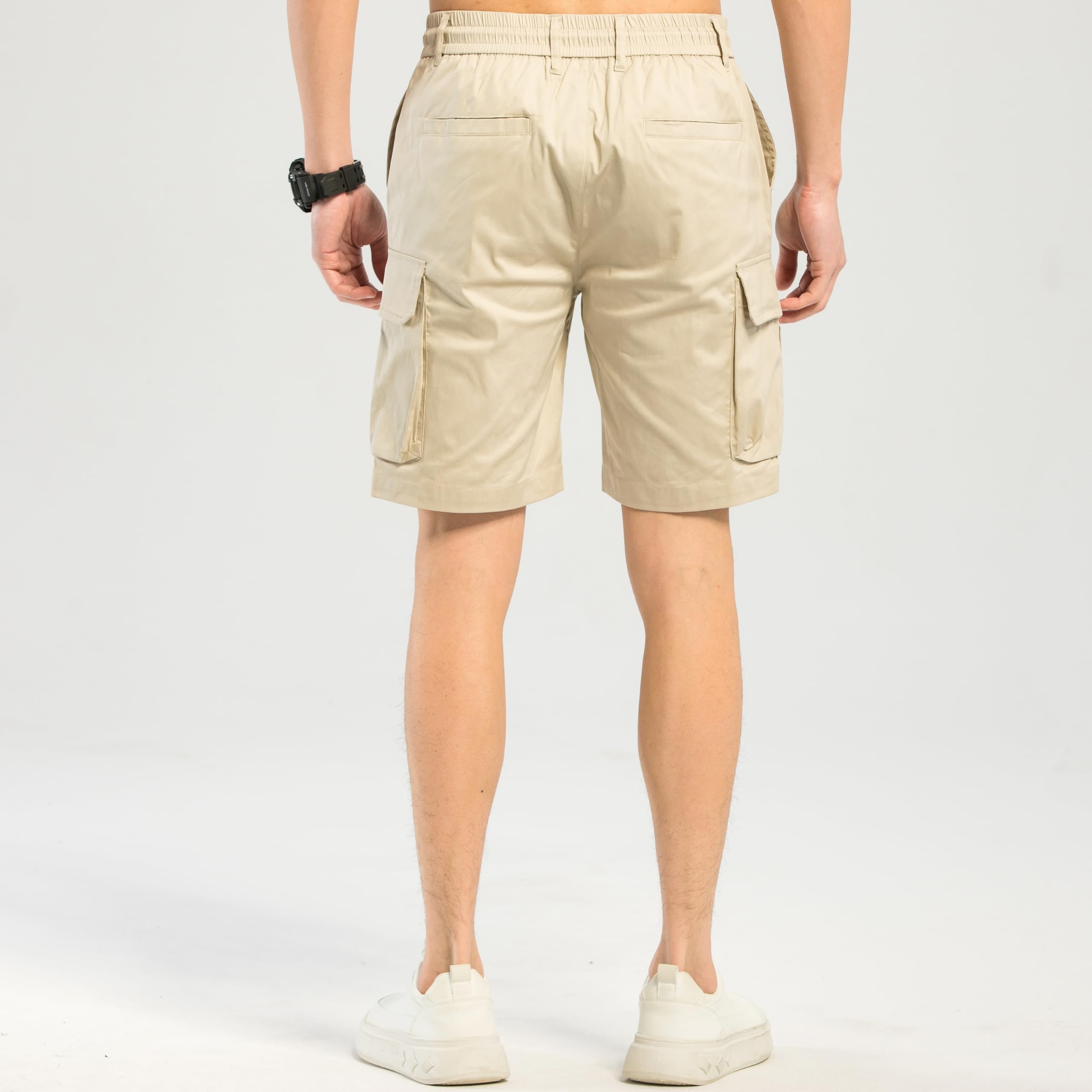 TONY BACKER Shorts Cargo Uomo Bermuda Pantaloncini Estivo 70% Cotone Leggero 2222
