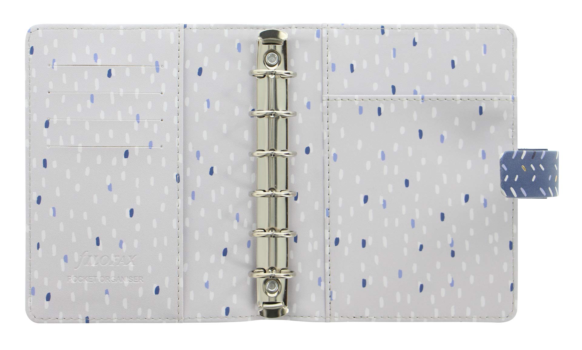 Filofax - Agenda ad anelli Indigo Frost, Blu