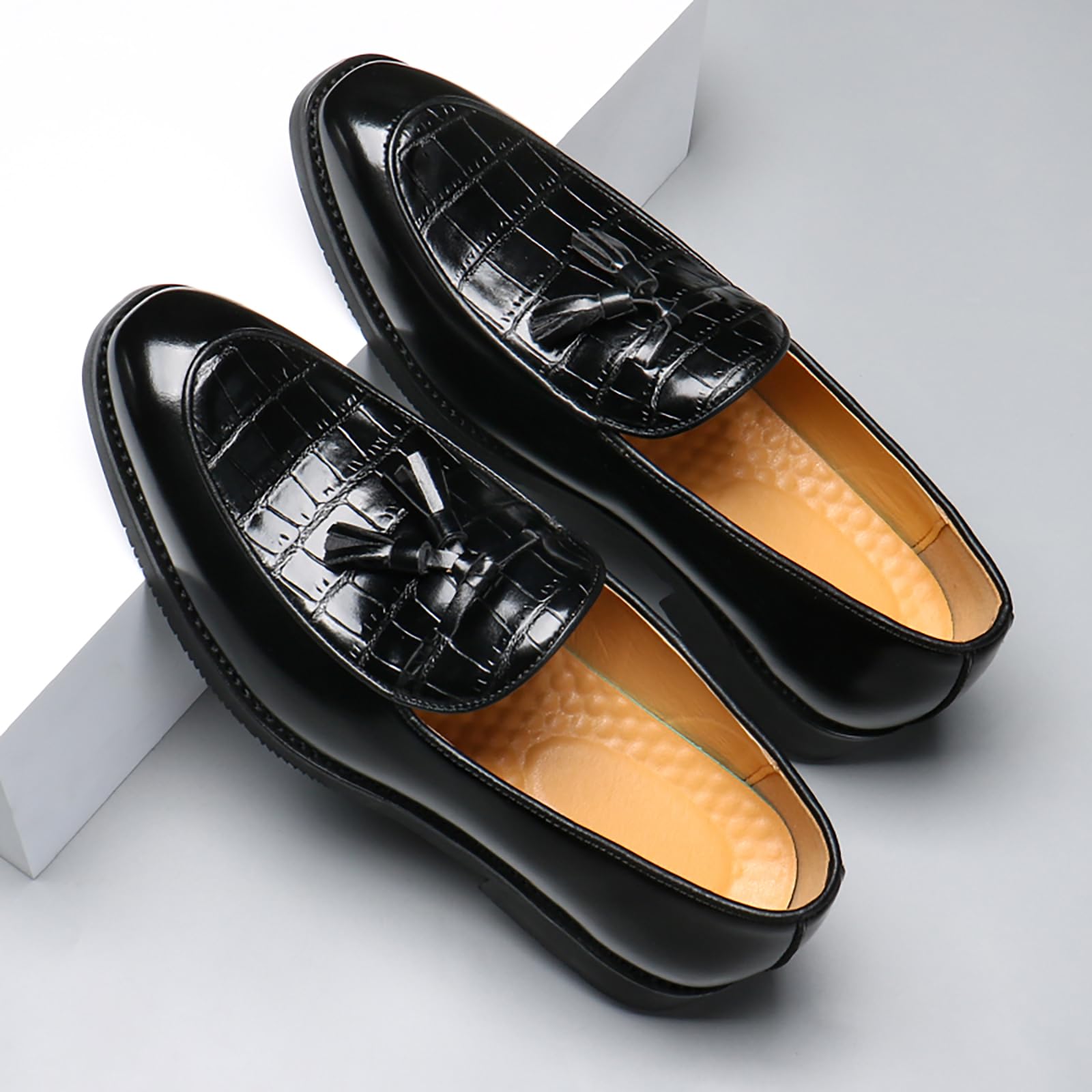 Mocasines Clásicos De Piel Sintética Y Zapatos De Vestir para Hombre