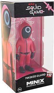 MINIX Collectible Figurines, Figur: The Squid Game – Masked Guard, 12 cm Sammelfigur, Ab 17+ Jahren, Deutsch