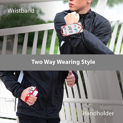 Miniatura 4 de Hueso Run Tie Handheld 2, soporte para teléfono para pulsera de mano para ejercicio, gimnasio, correr, entrenamiento para iPhone 13 Pro Max 12 11 X