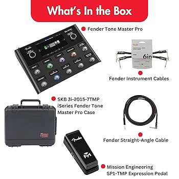 Amazon.com: Fender Tone Master Pro 多效吉他踏板工作站,集成